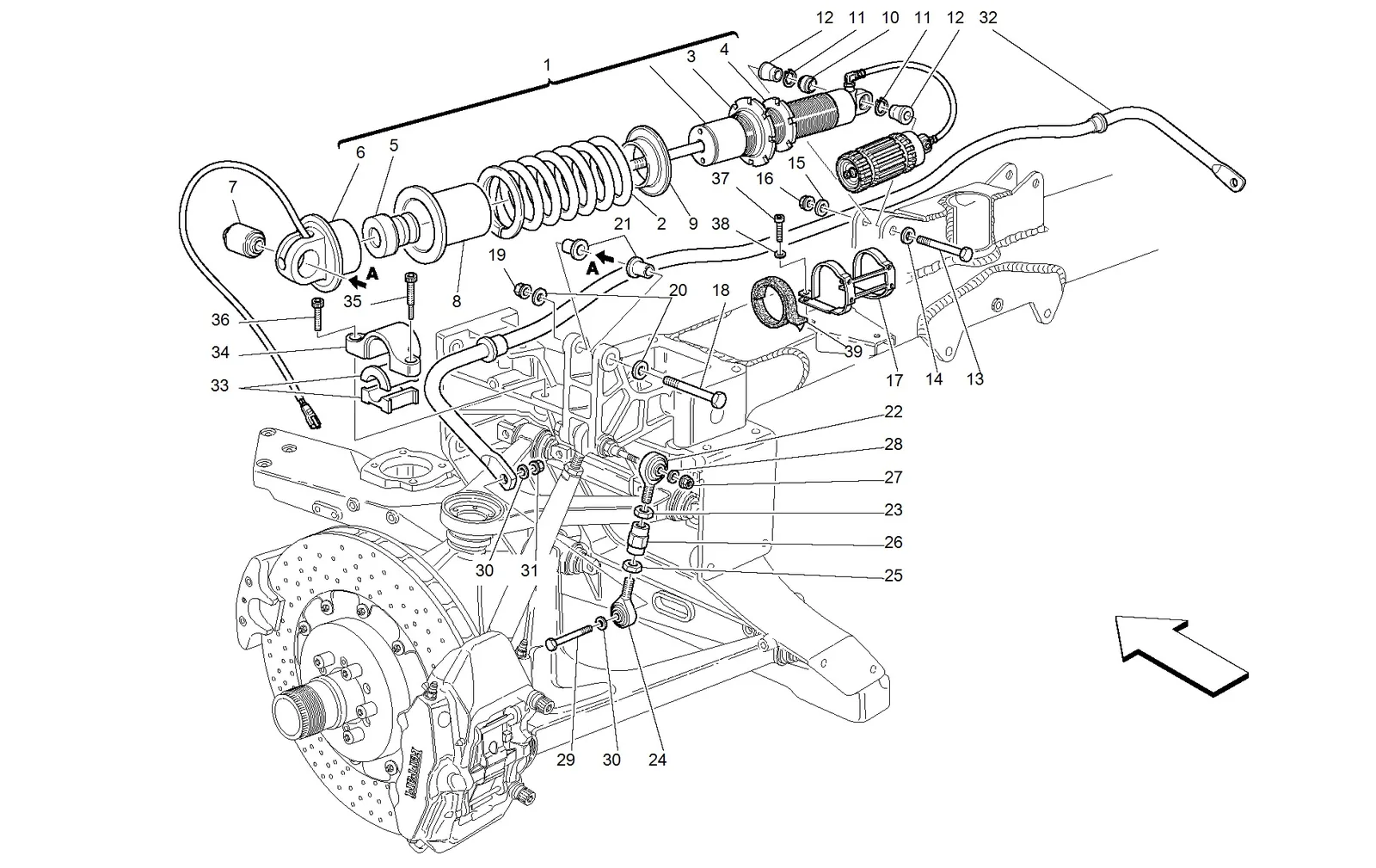 Rear Suspensions - Shock Absorber And Stabilizer Bar