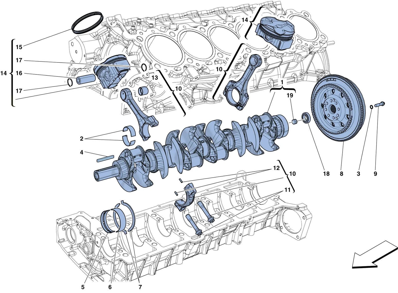 Crankshaft - Connecting Rods And Pistons