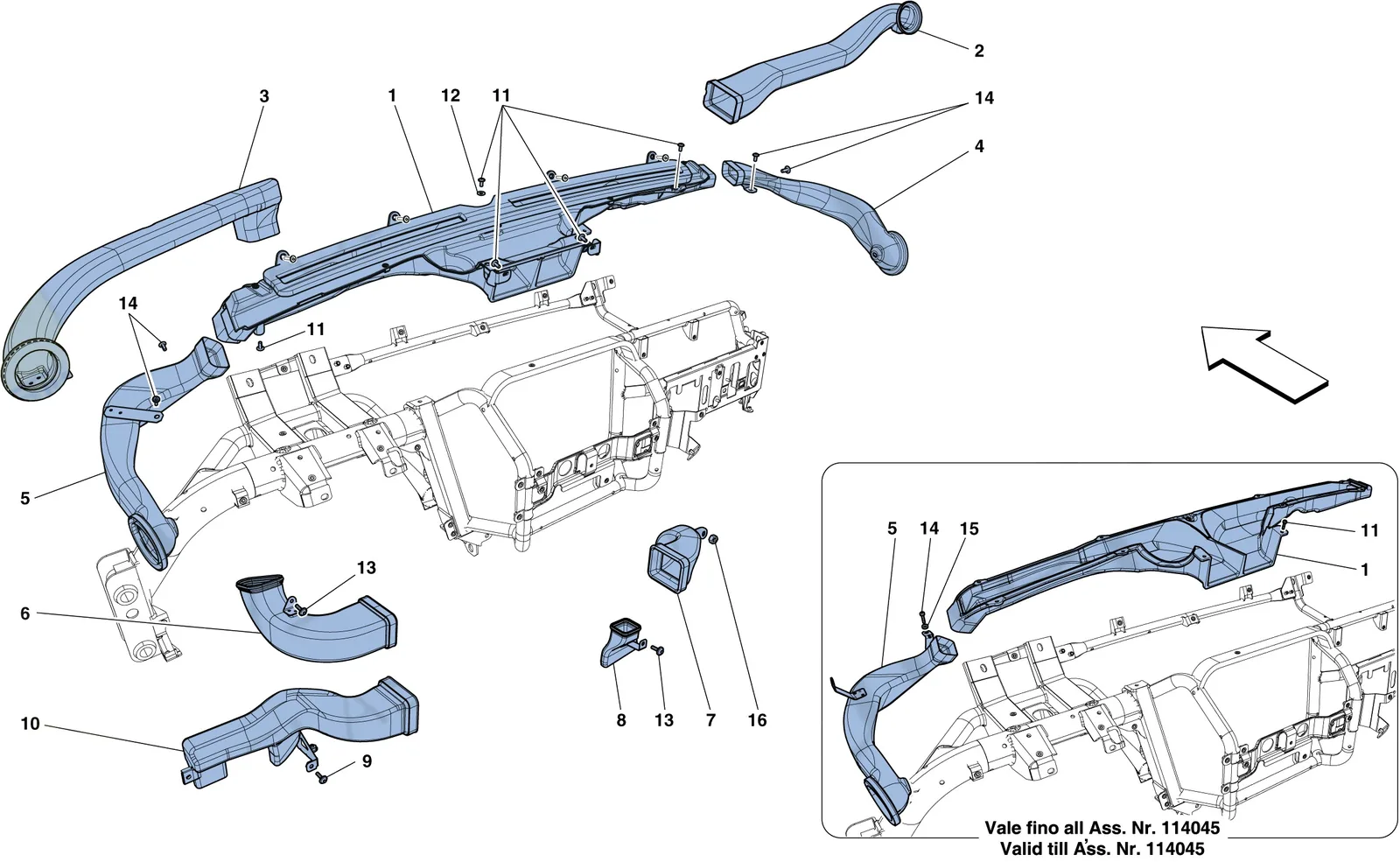 Dashboard Air Ducts