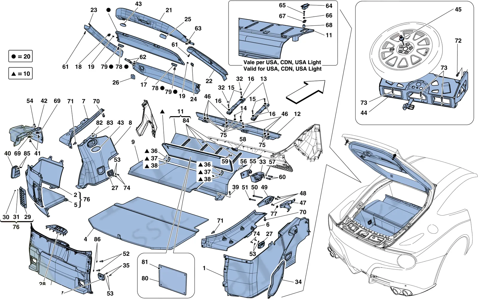 Luggage Compartment Mats