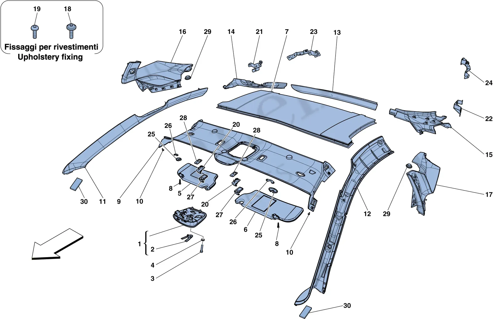 Headliner Trim And Accessories
