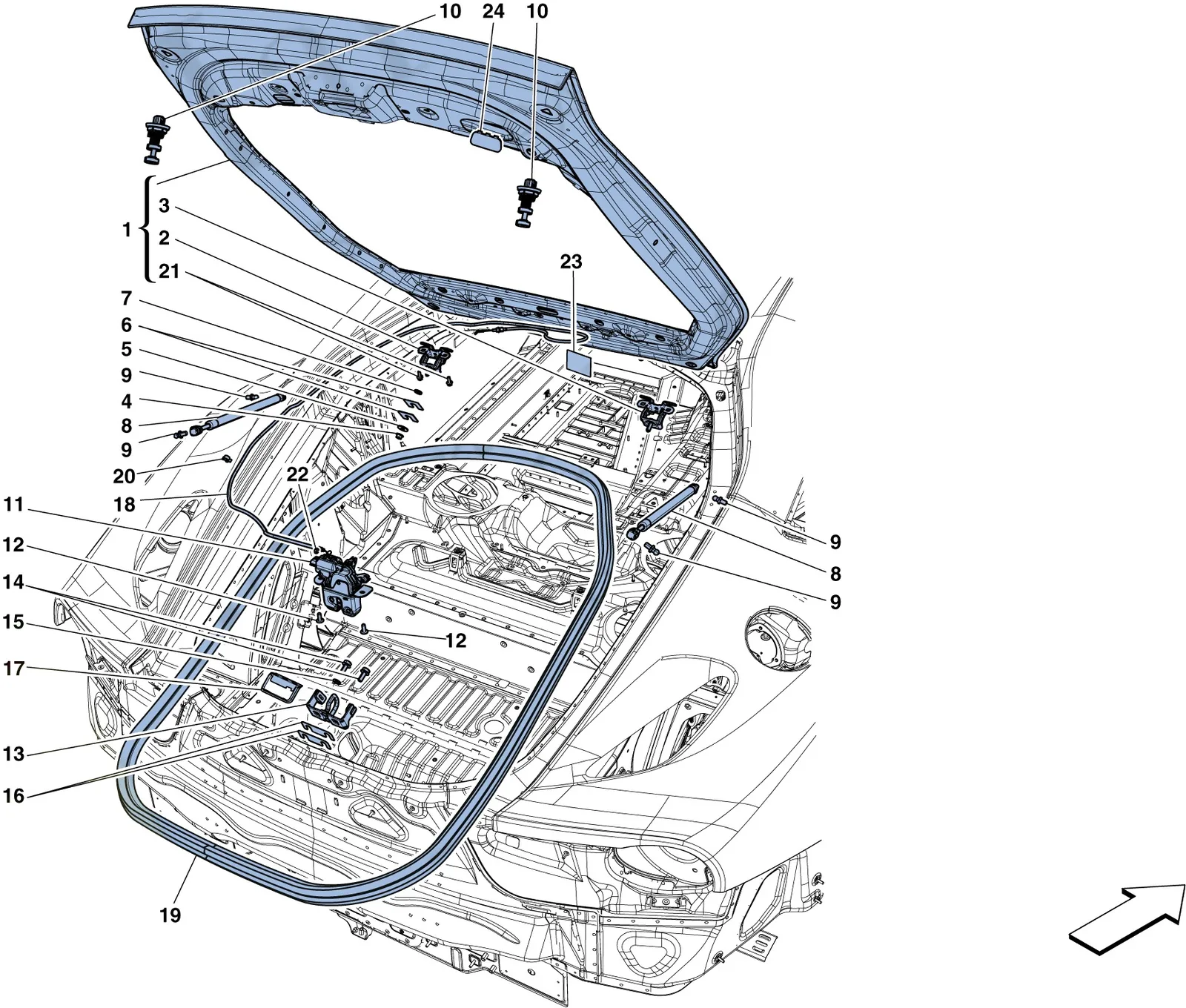 Rear Lid And Opening Mechanism
