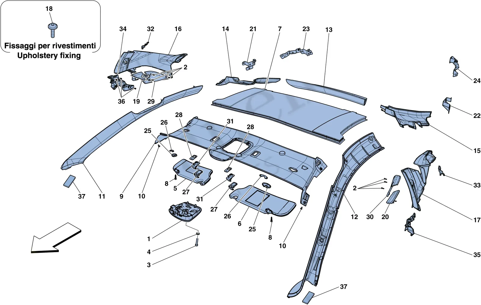 Headliner Trim And Accessories