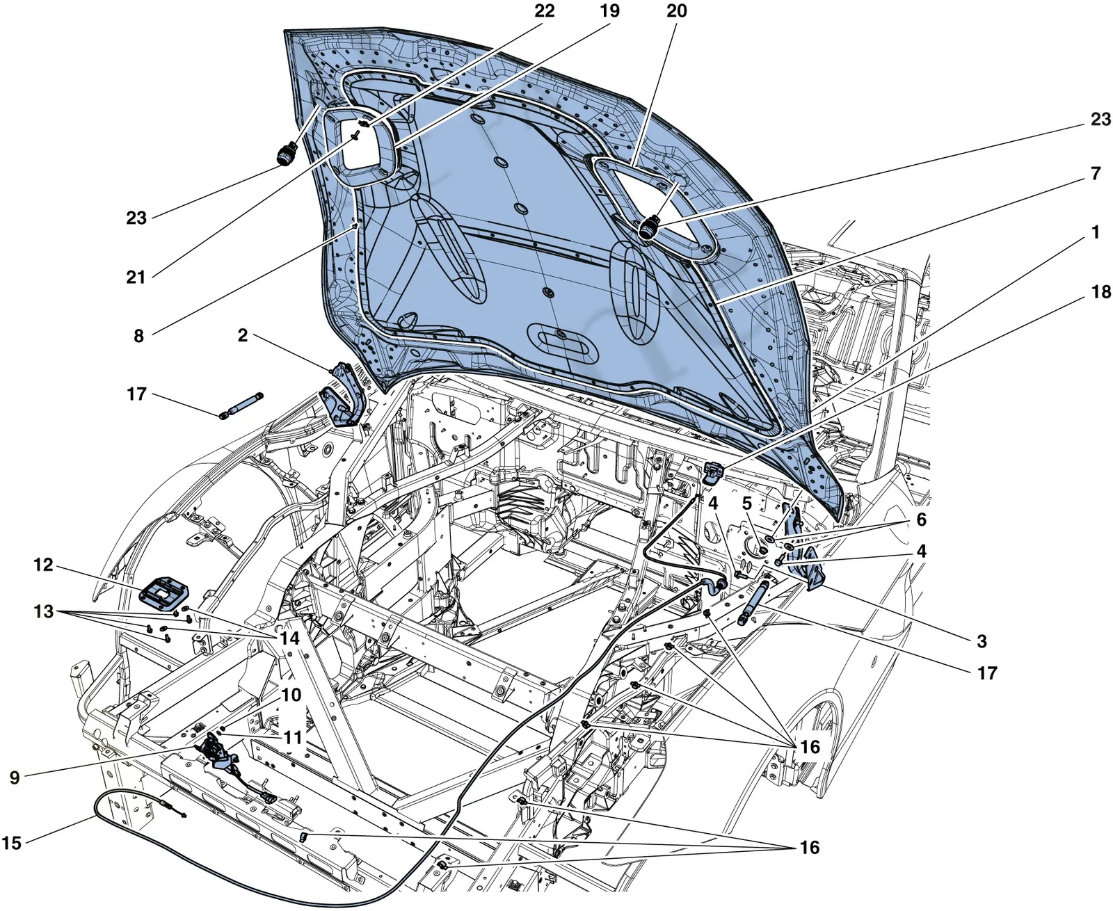 Front Lid And Opening Mechanism