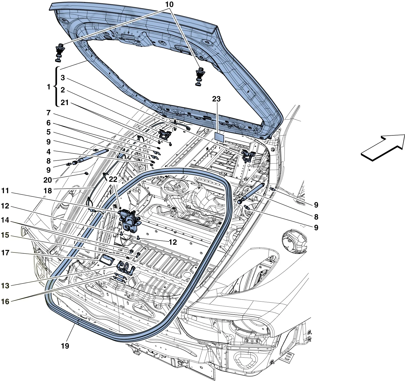 Rear Lid And Opening Mechanism