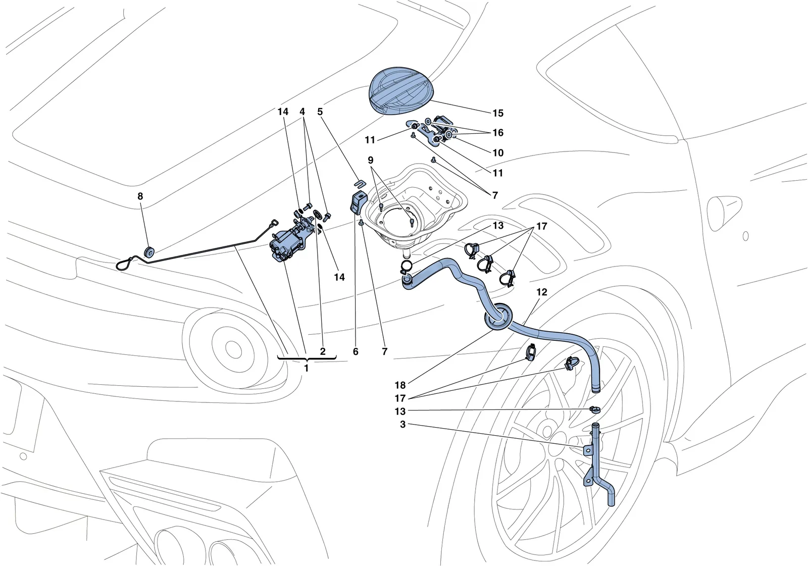 Fuel Filler Flap And Controls