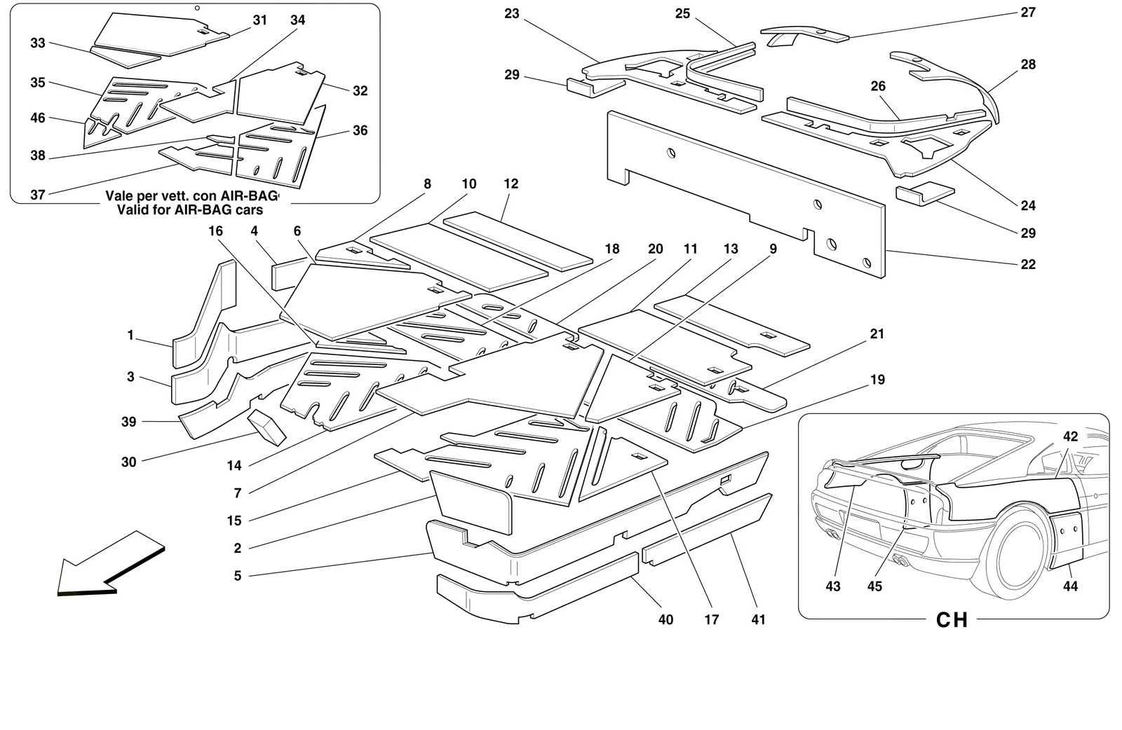 Passengers Compartment Insulations -Not For Spider-