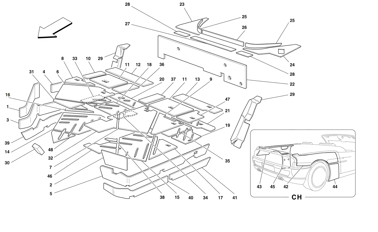 Passengers Compartment Insulations -Valid For Spider-