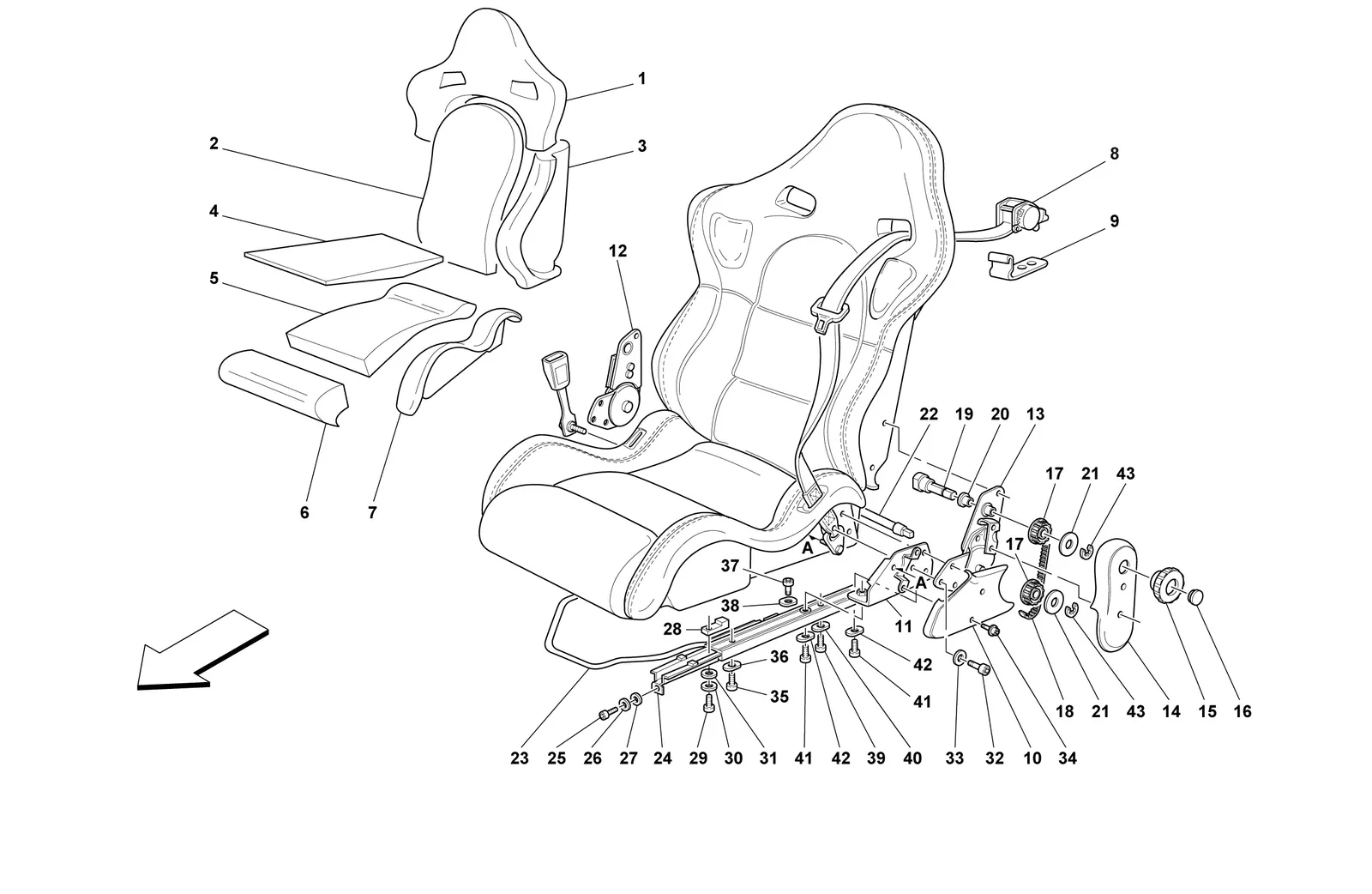 Seats And Safety Belts -Sport-Not For Spider-