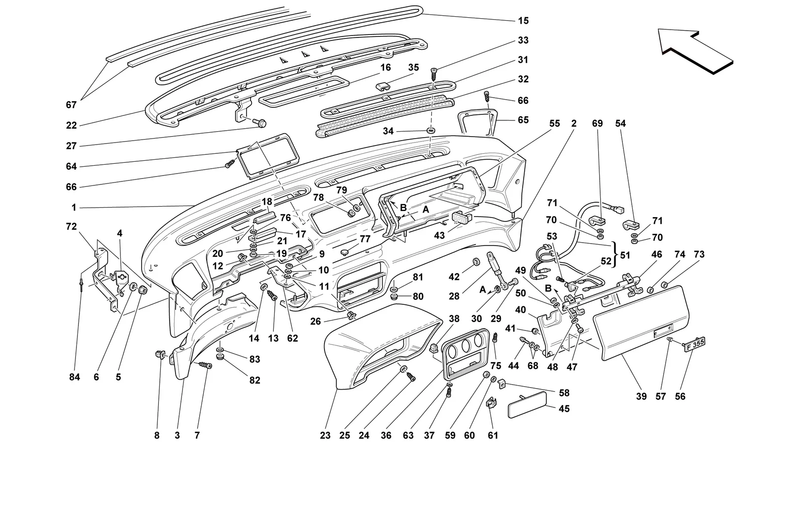 Dashboard -Not For Air-Bag Cars-