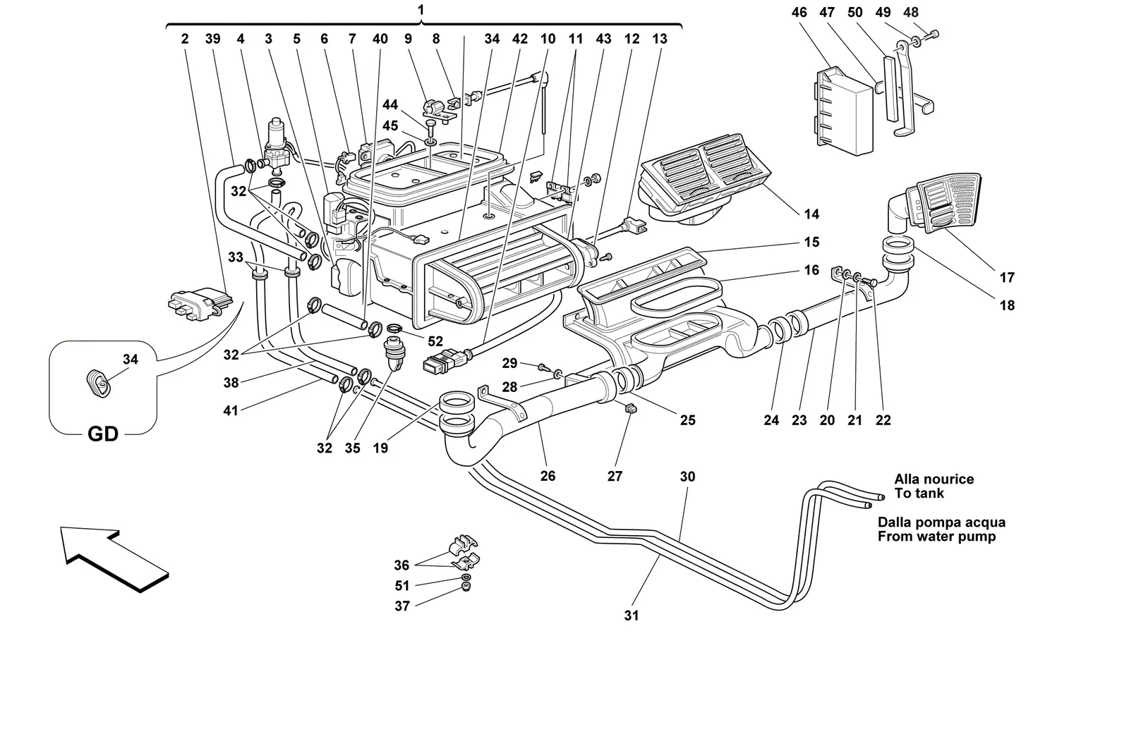 Evaporator Unit And Passengers Compartment Aeration