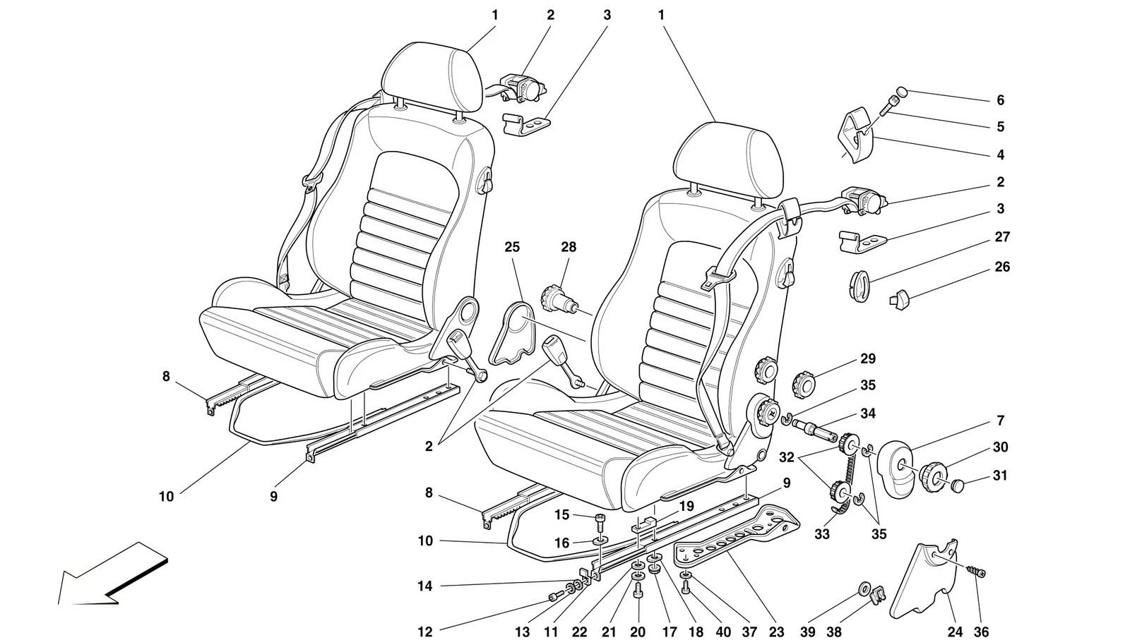 Seat And Safety Belts -Comfort-Not For Spider-