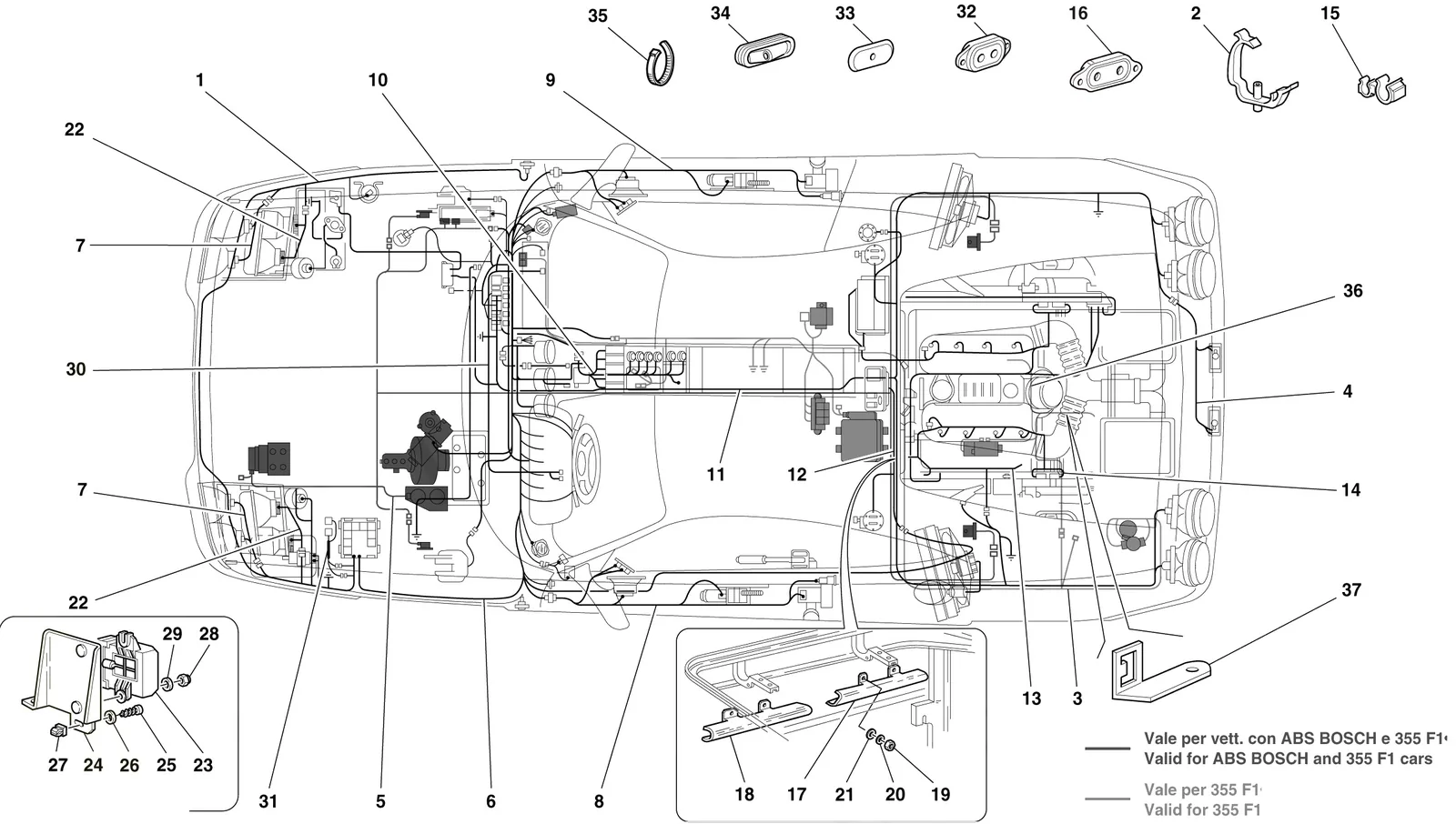 Electrical System -Valid For Abs Bosch And 355 F1 Cars-