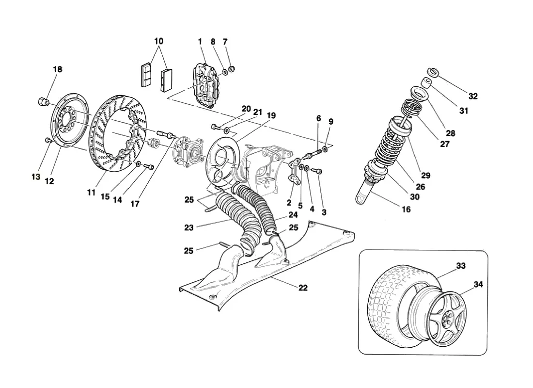 Brakes - Shock Absorbers - Rear Air Intake - Wheels