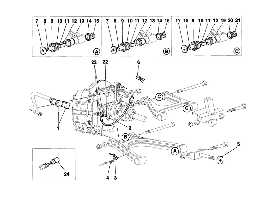 Rear Suspension And Brake Pipes