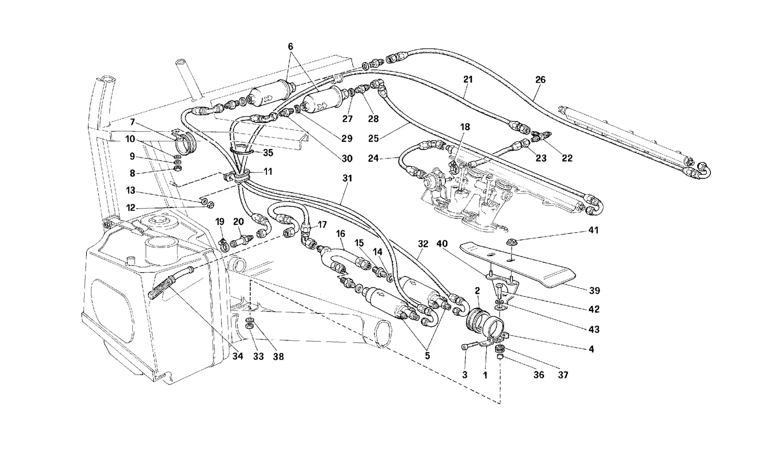 Pump And Fuel Piping -Not For Usa-