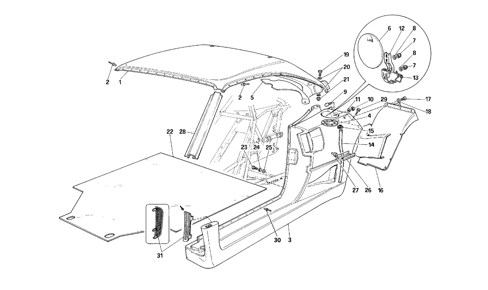 External Elements Body - Central Part