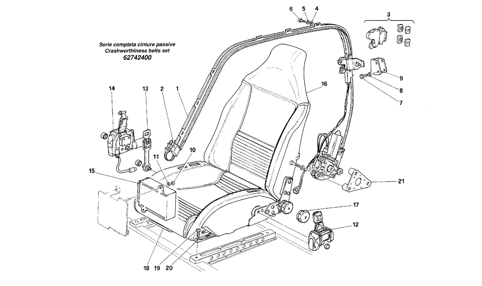 Seats - Passive Safety Belts -Valid For Usa-