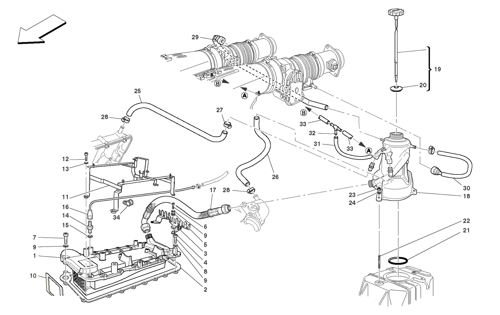 Lubrication System - Tank - Heater Exchange