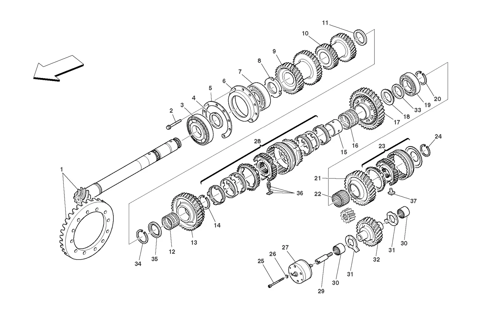 Lay Shaft Gears