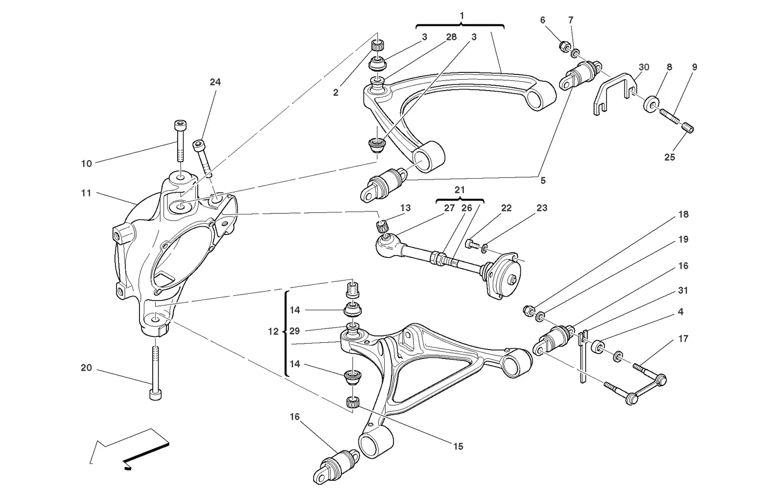 Rear Suspension - Wishbones