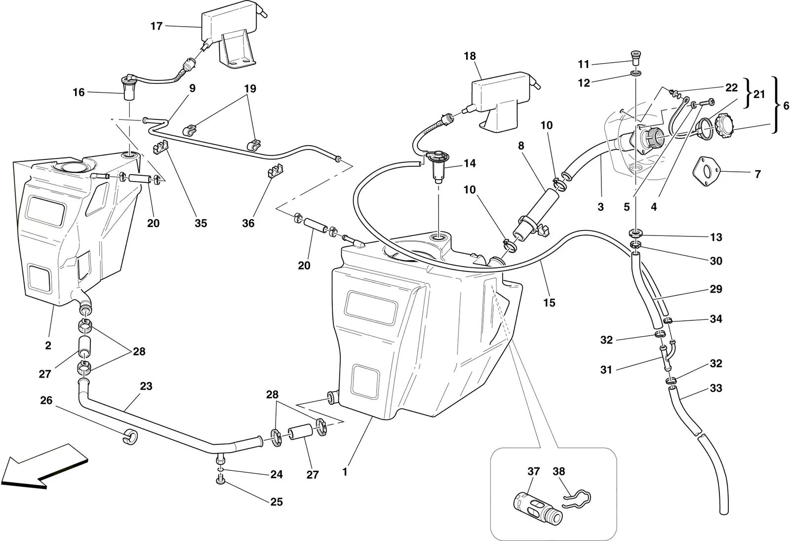 Fuel Tanks And Filler Neck