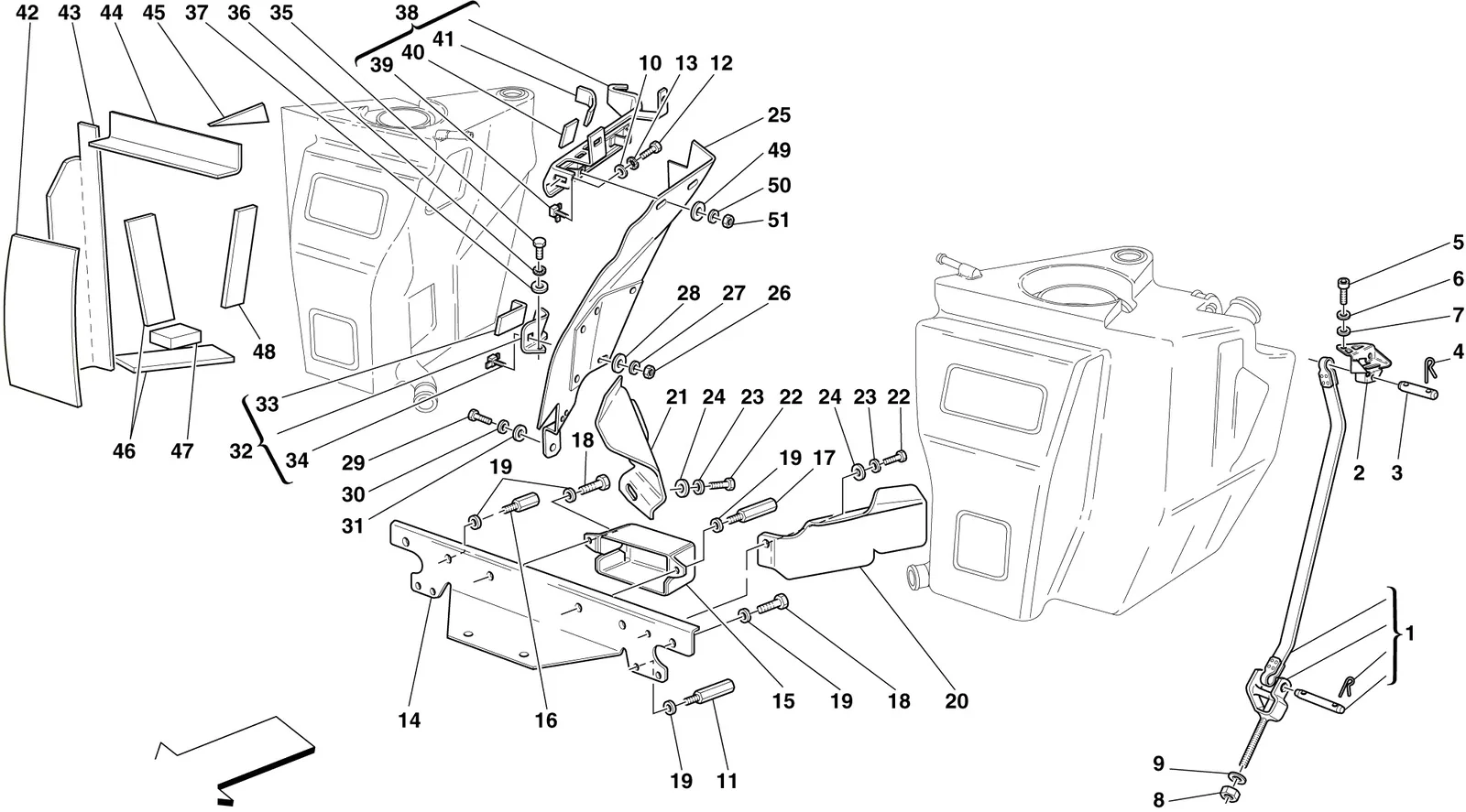 Fuel Tanks - Fasteners And Guards