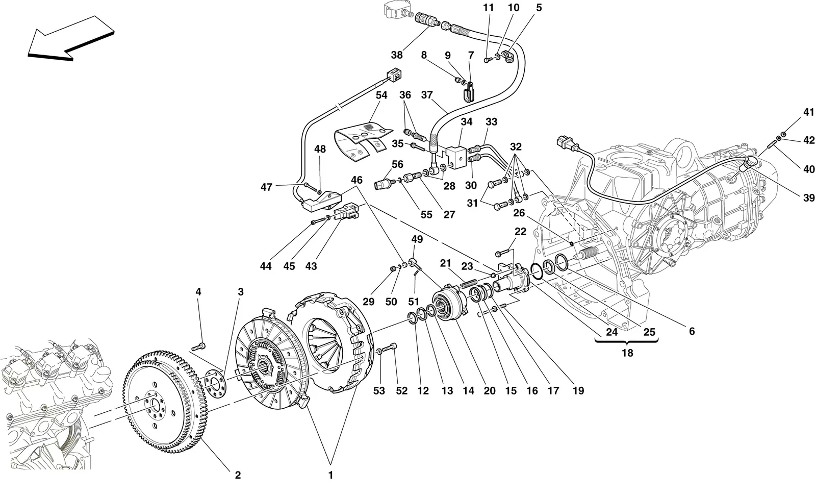 Clutch And Controls -Applicable For F1-