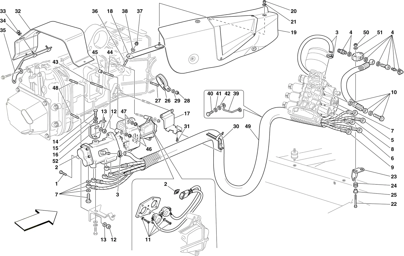 F1 Gearbox And Clutch Hydraulic Control -Applicable For F1-