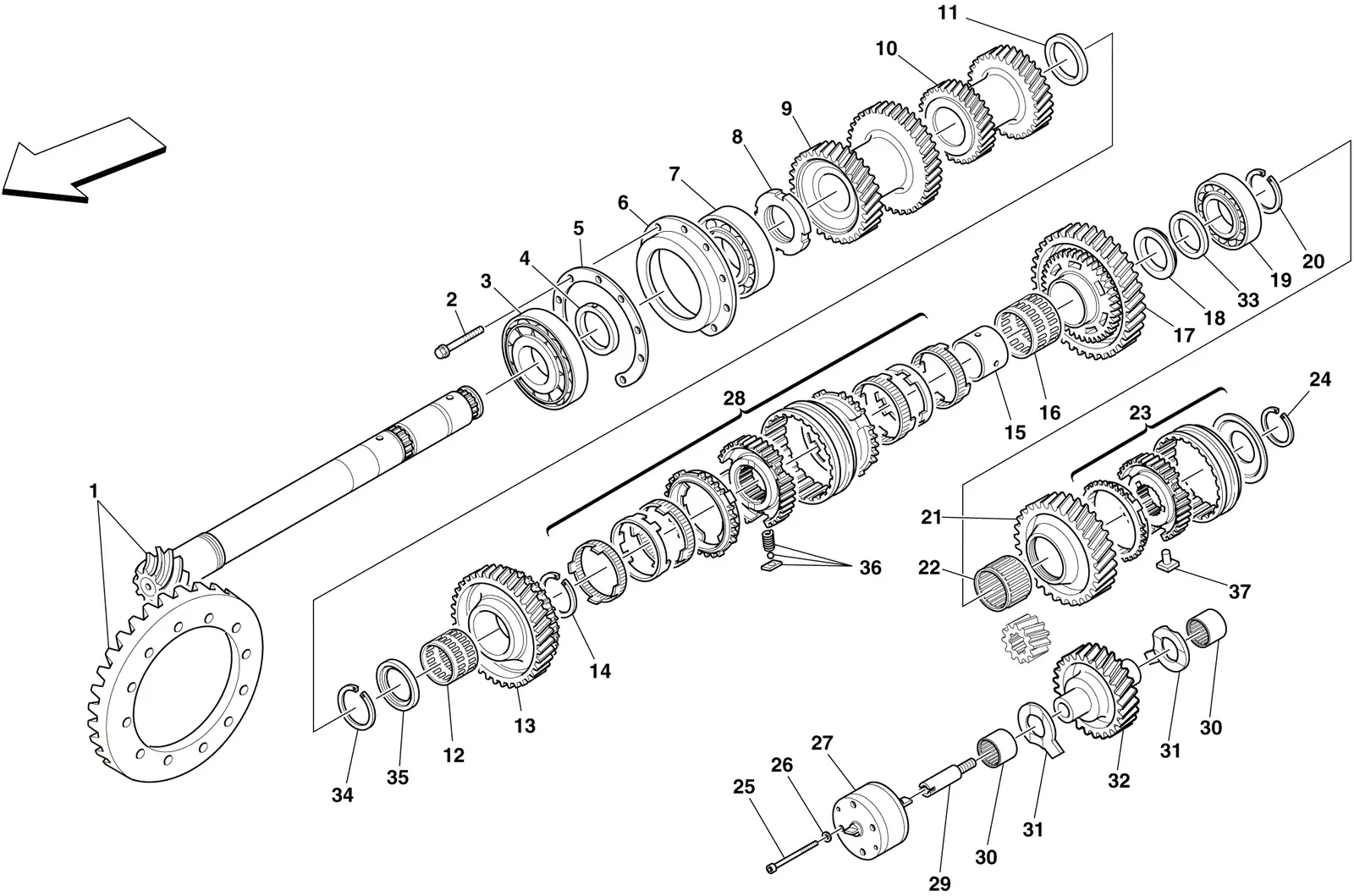 Secondary Shaft Gears
