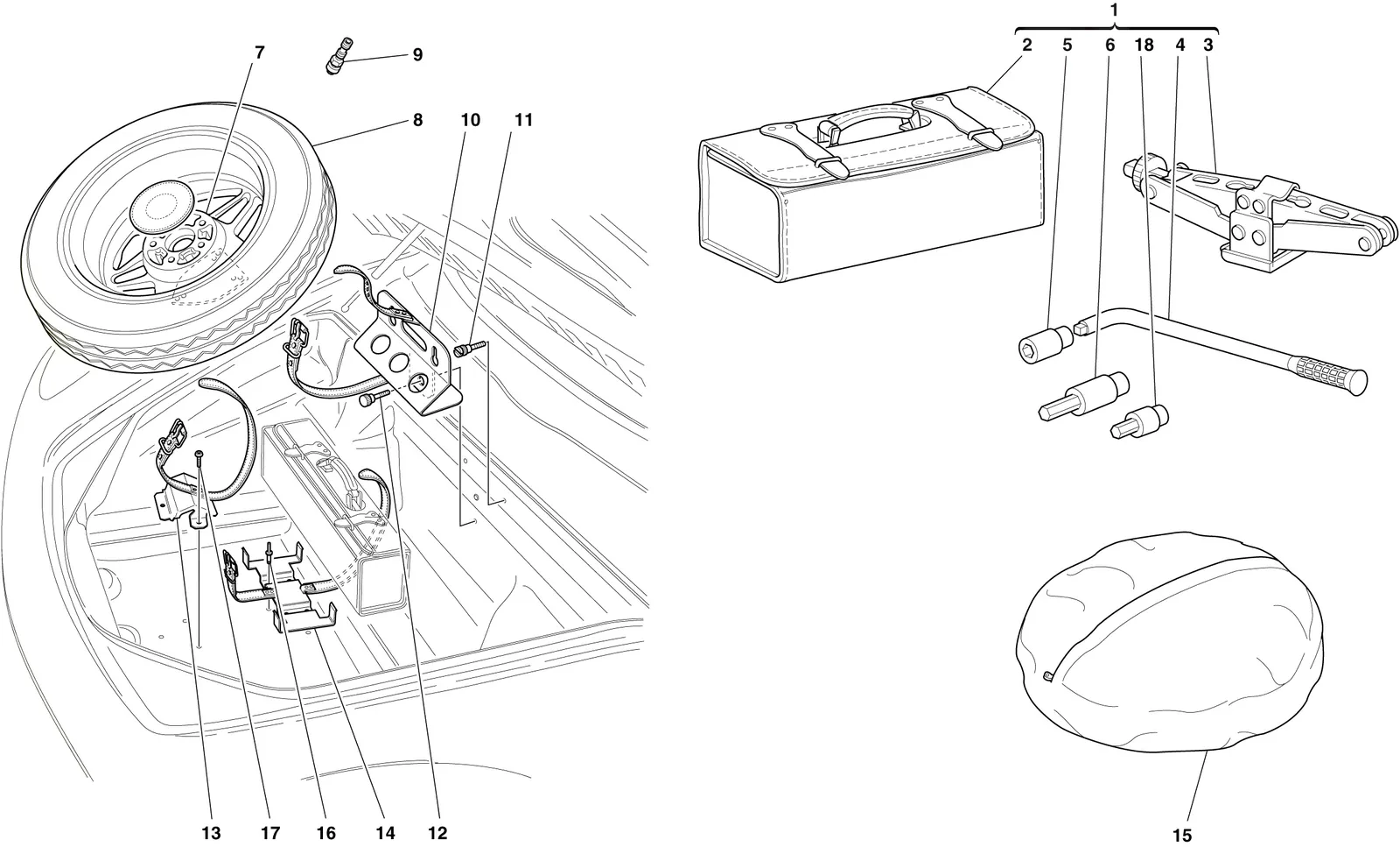 Spare Wheel And Tools -Optional-