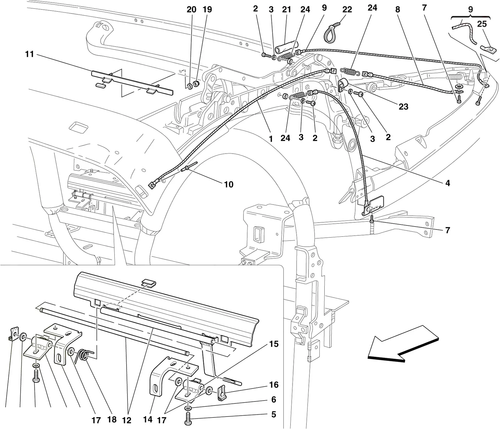 Roof Linkages And Mechanism