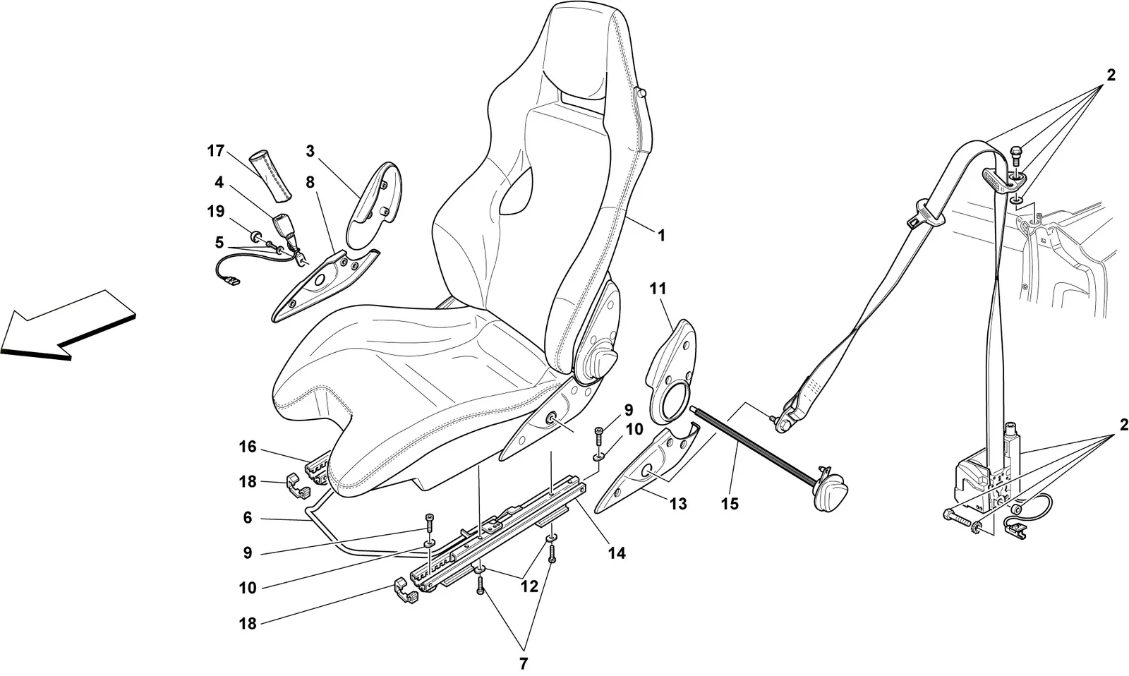 Racing Seat- Optional -Sabelt-