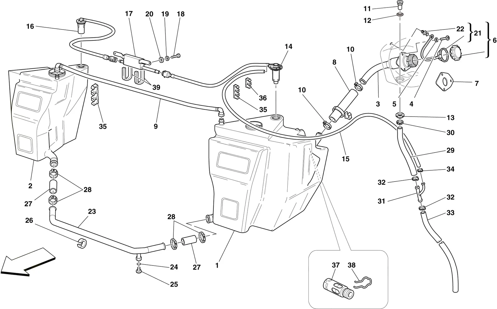 Fuel Tanks And Filler Neck