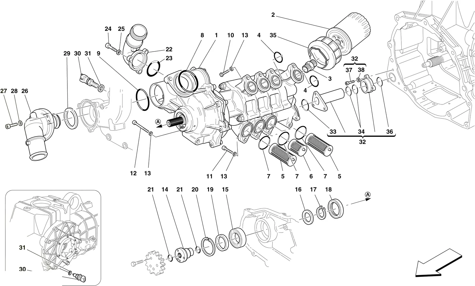 Oil / Water Pump