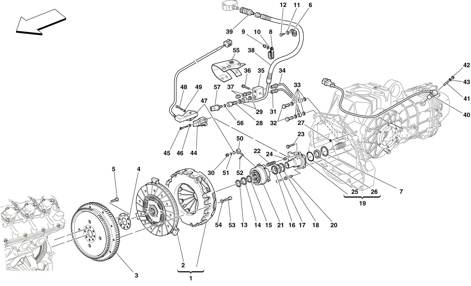 Clutch And Controls -Applicable For F1-