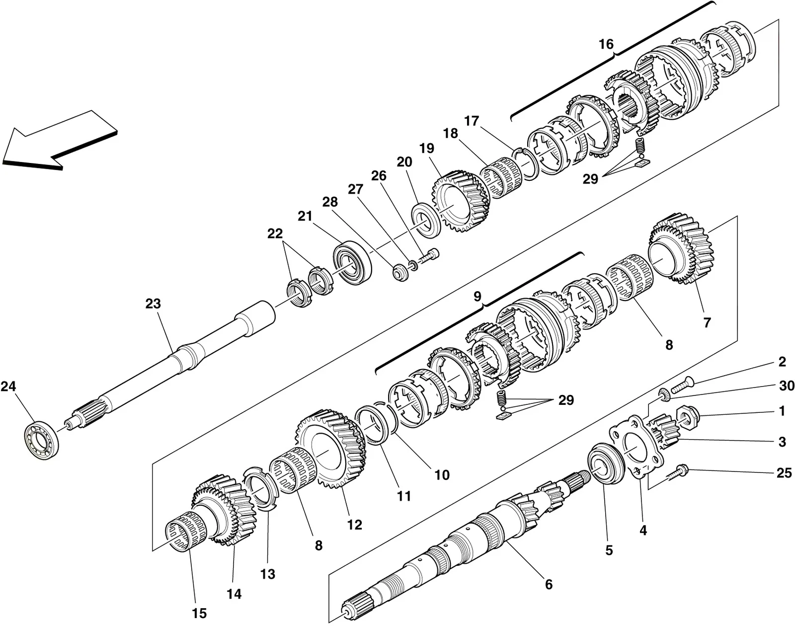 Primary Shaft Gears