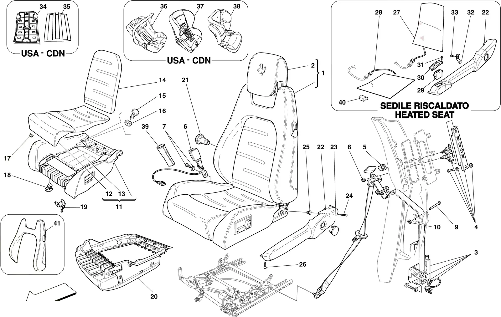 Electric Seat - Seat Belts -Optional-
