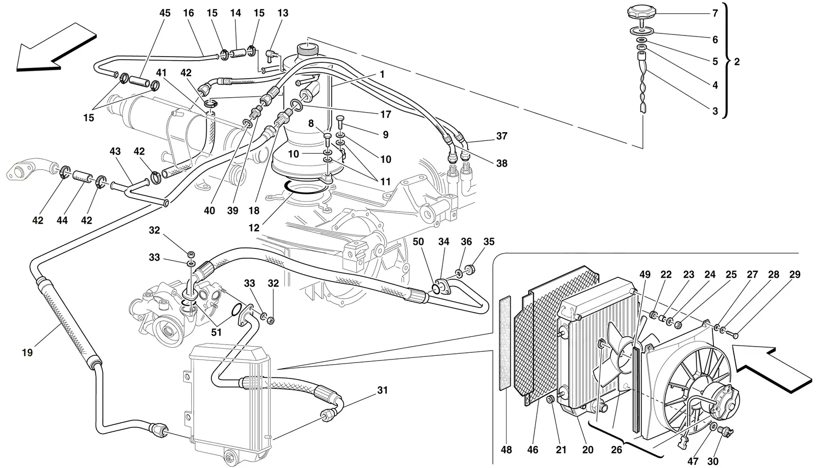Lubrication System - Radiator, Blow-By System And Pipes