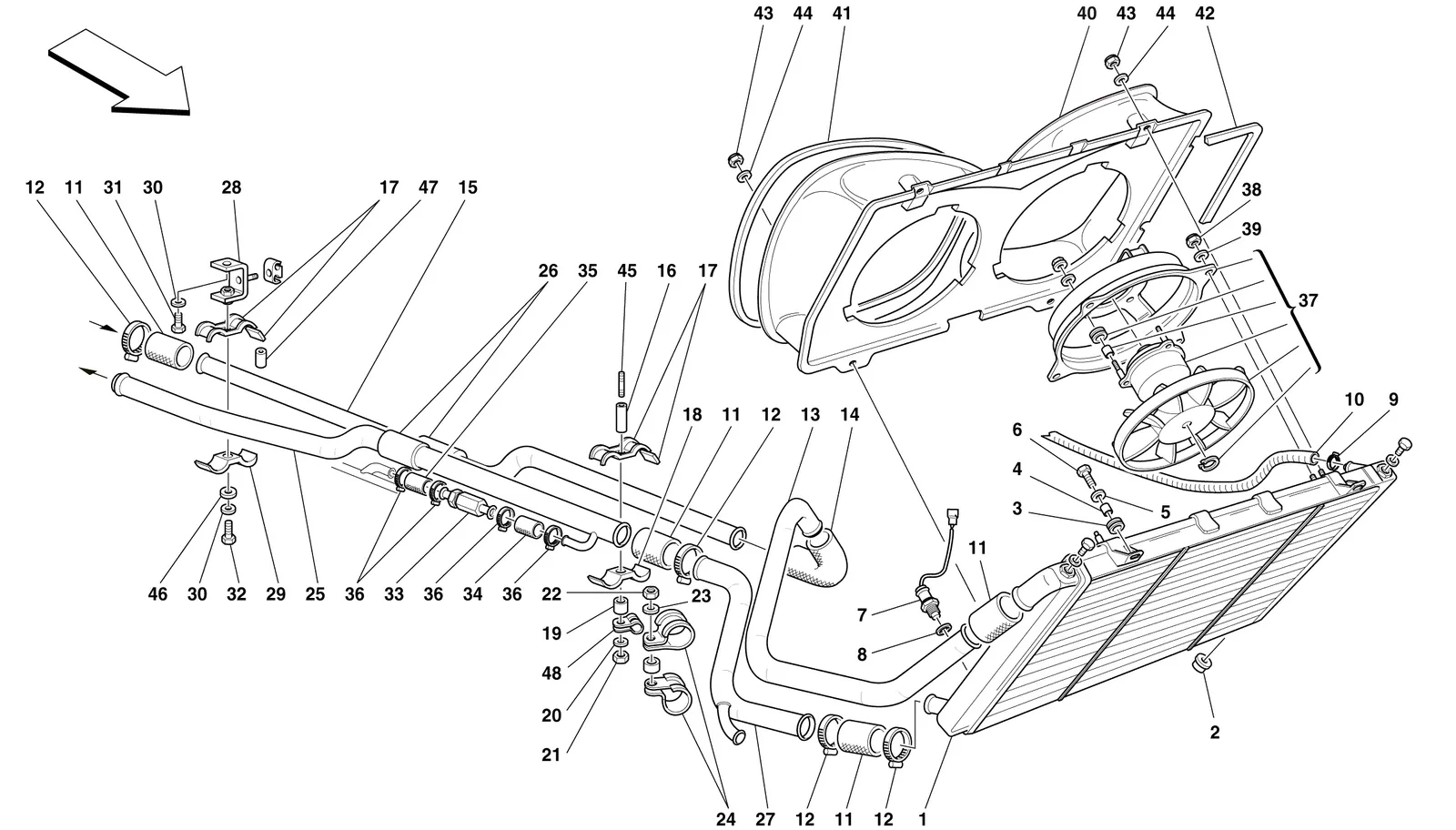 Cooling - Radiator And Pipes