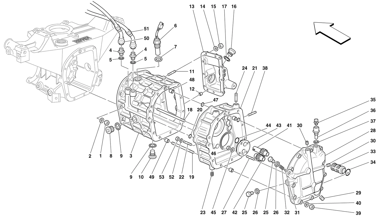 Rear Part Gearboxes Housing - Covers And Lubrication