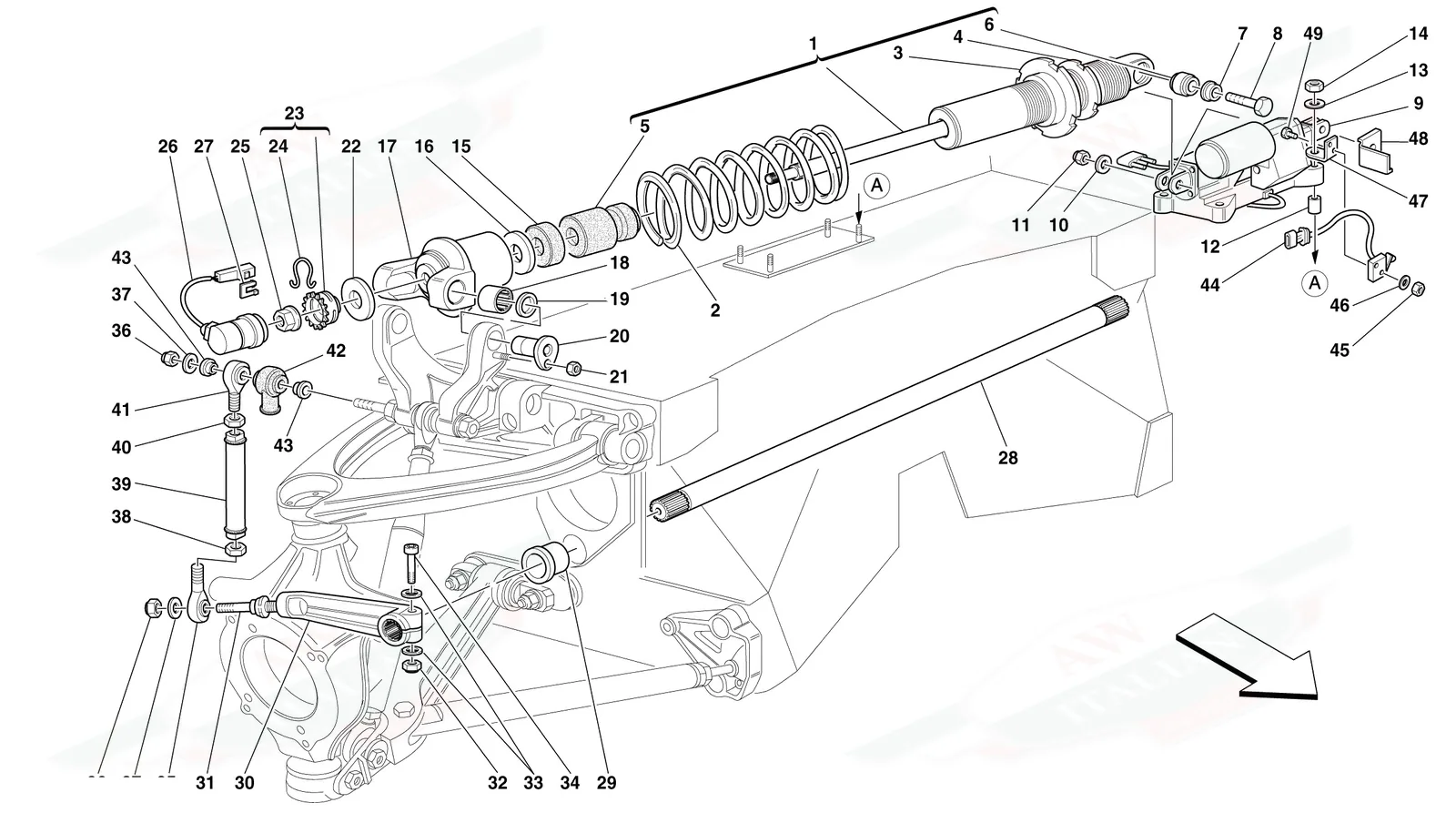 Front Suspension - Shock Absorber And Stabilizer Bar
