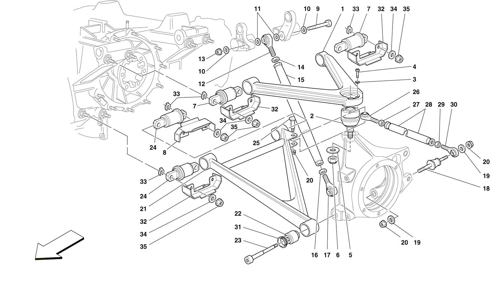 Rear Suspension - Wishbones