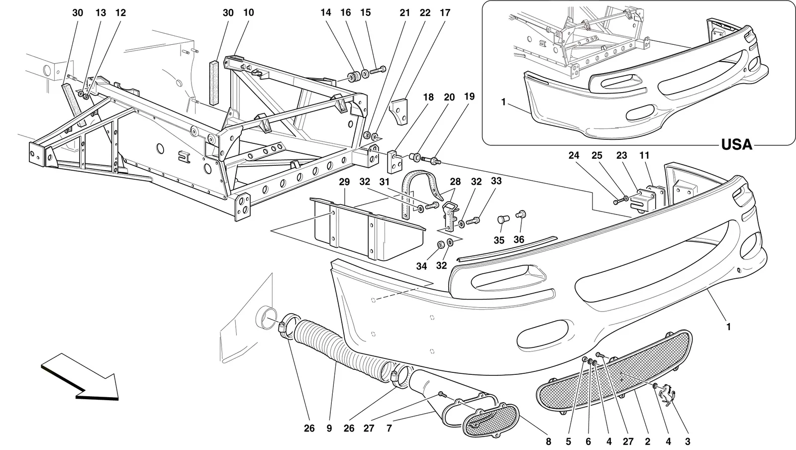 Front Frame And Bumper