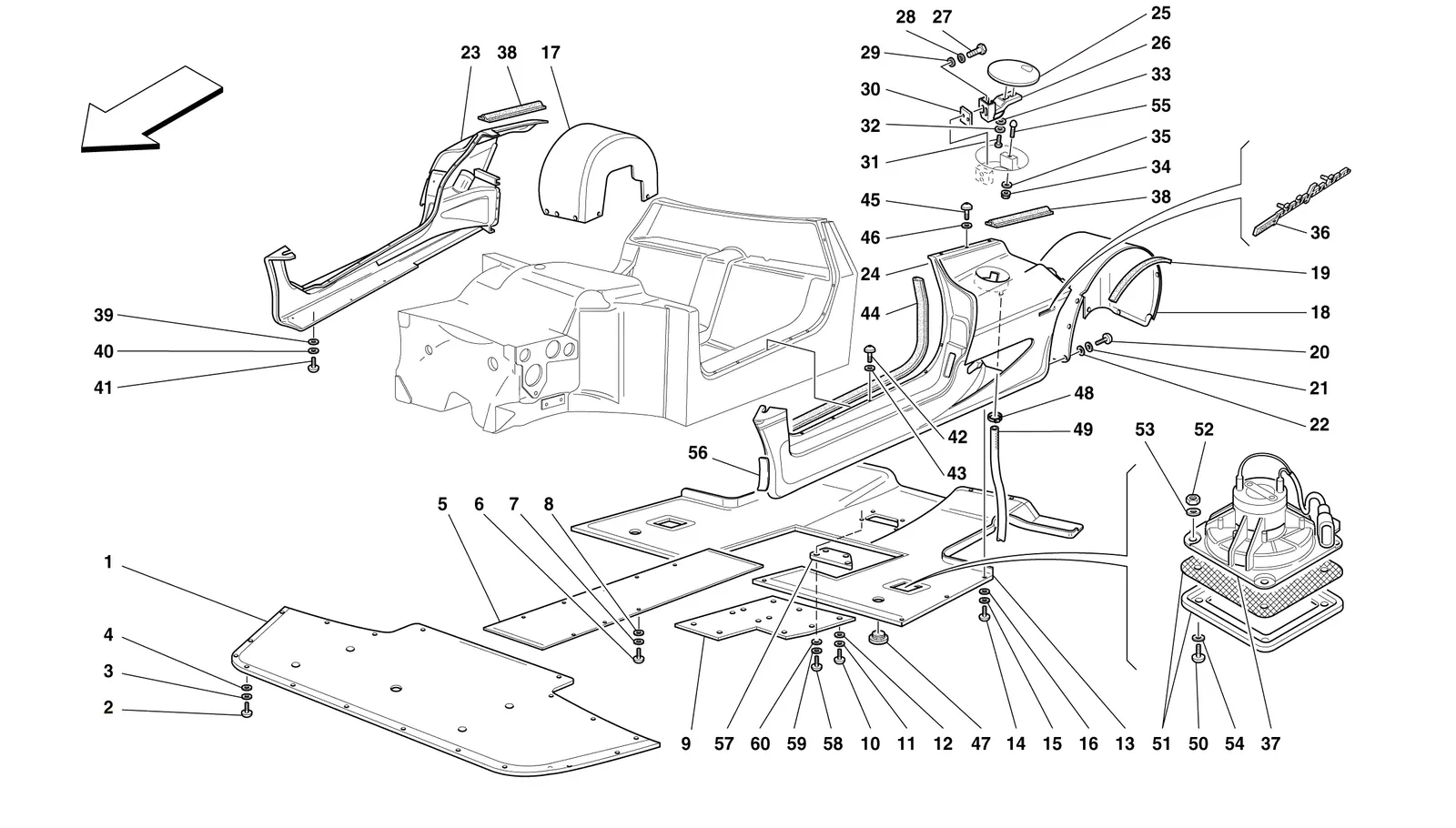 Body - Lateral Elements, Flat Floor Pan And Rear Wheelhouses