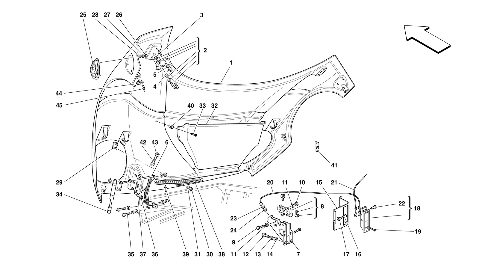 Front Hood And Opening Control