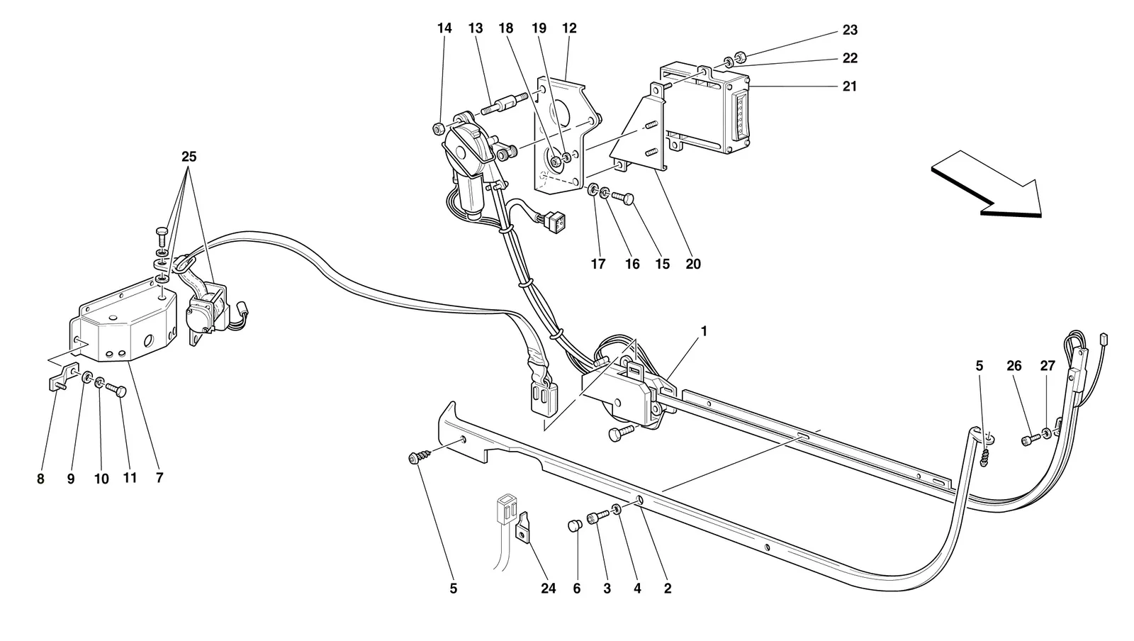 Passive Safety Belts System -Valid For Usa-