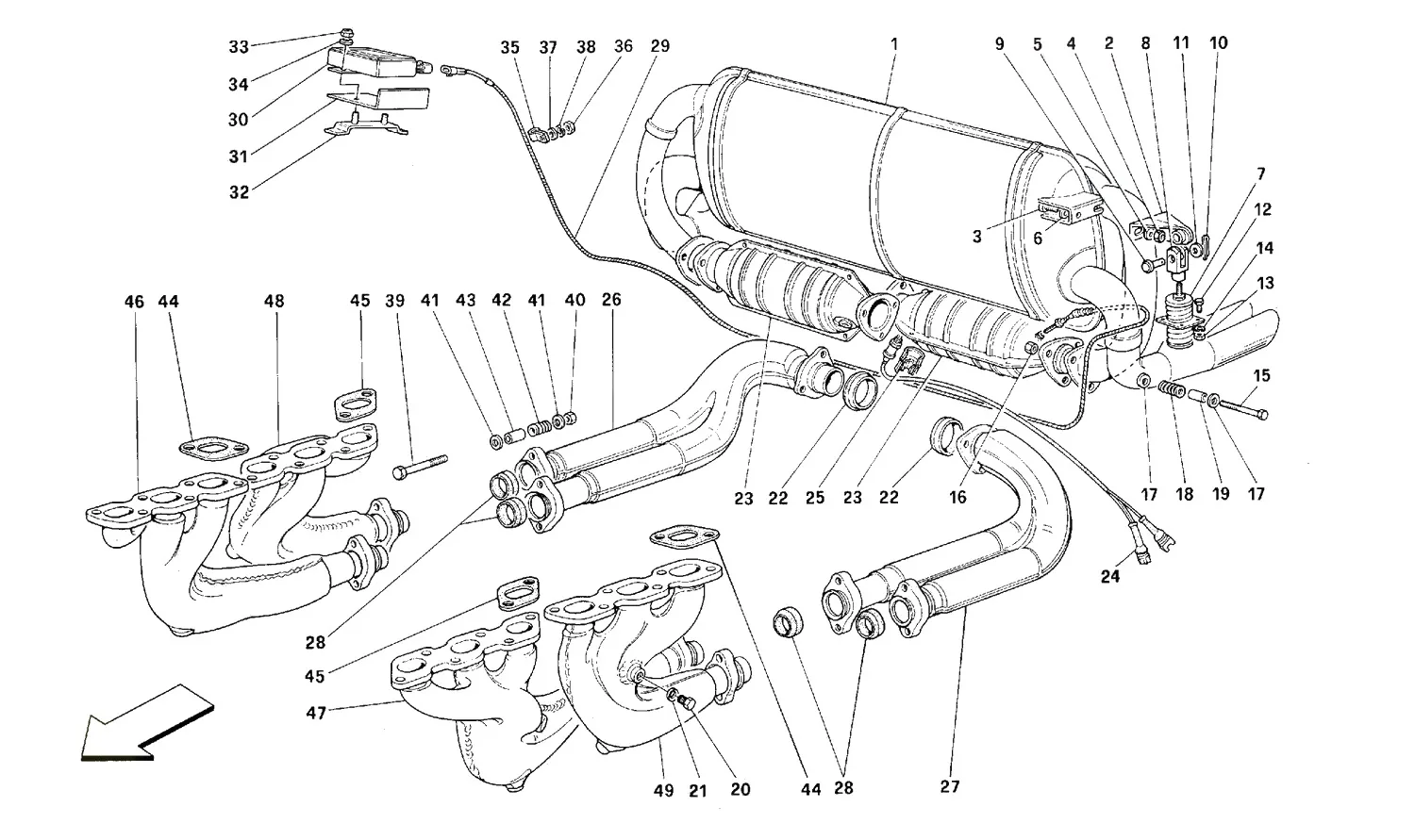 Exhaust System -Not For Usa, Cdn, Aus, Ch