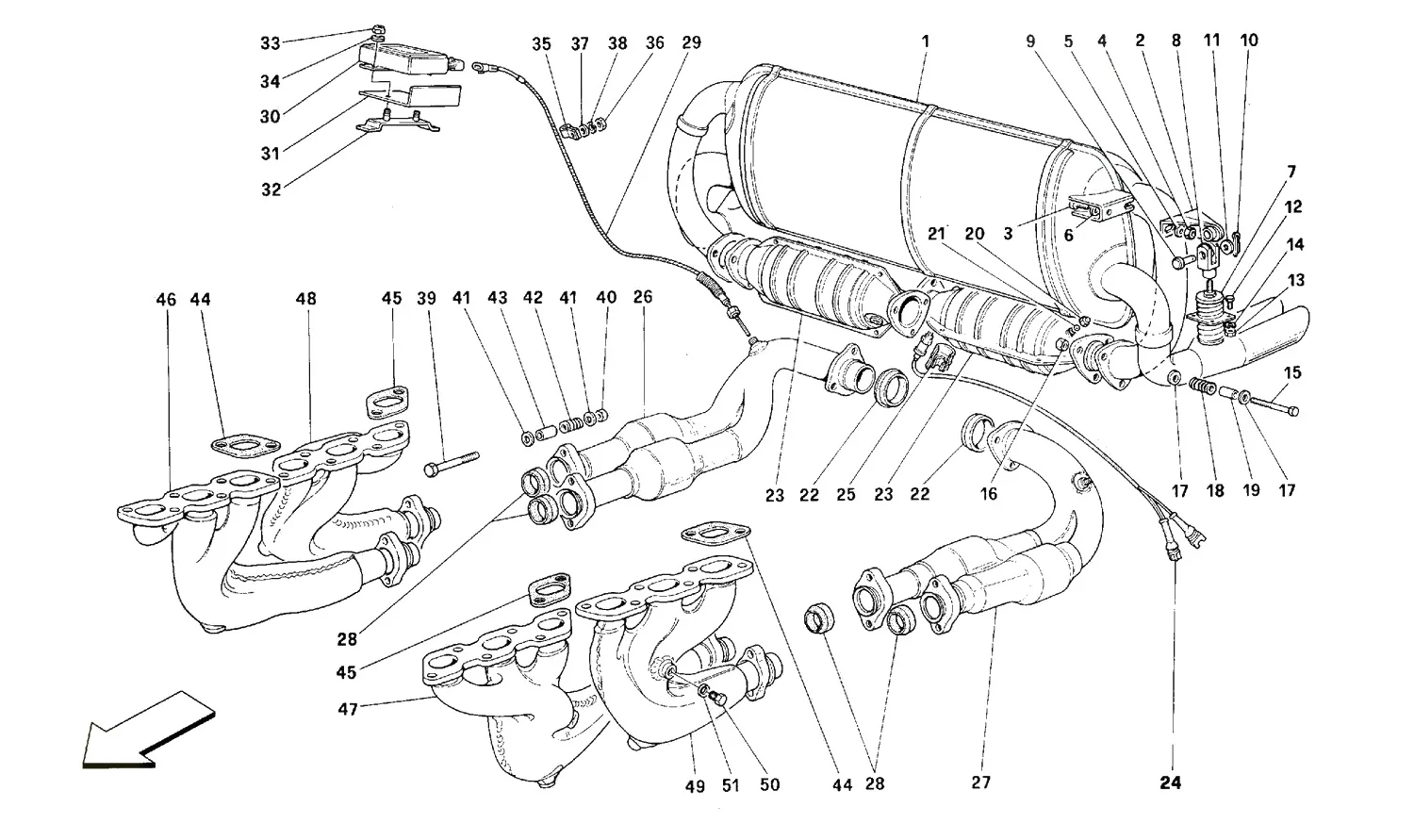 Exhaust System -Valid For Usa, Cdn, Aus, Ch