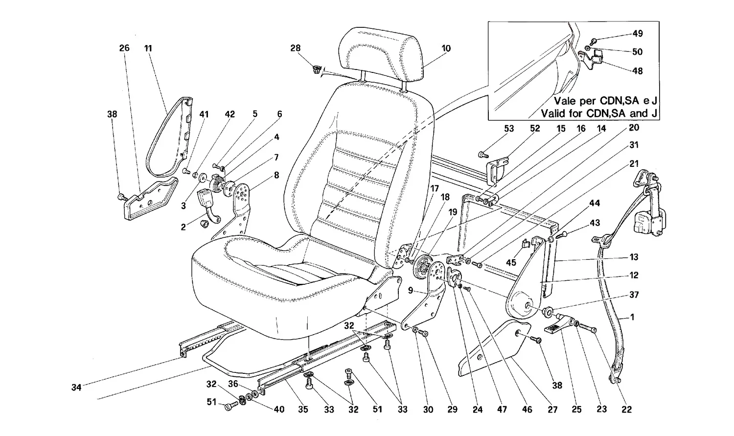Seats And Safety Belts -Not For Usa